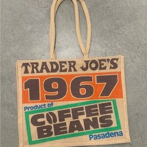 Tan and Orange Tote Bag